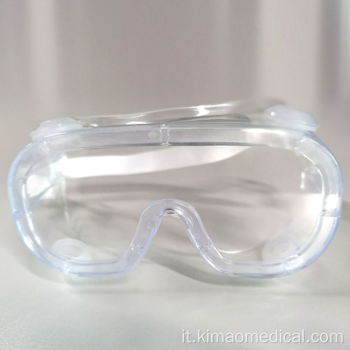 Goggles di sicurezza su occhiali con chiaro